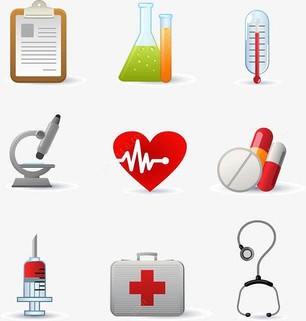 医疗器械图标矢量图 高清素材助力专业设计